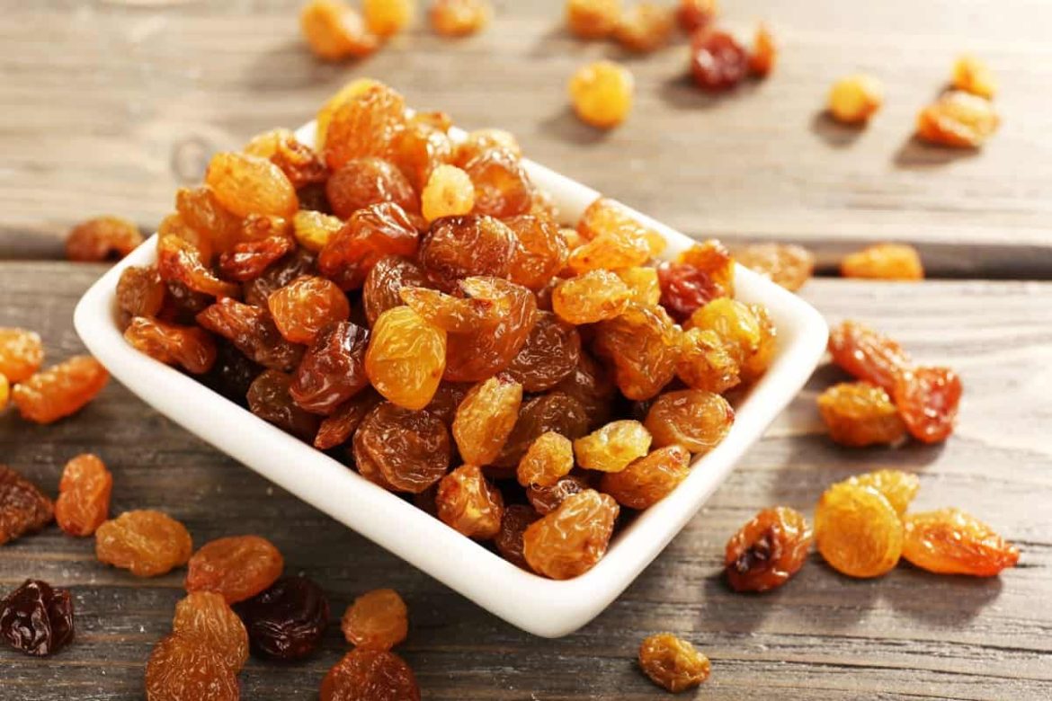 Brown Raisins Per Kg; Vitamin B6 Antioxidants Polyphenols Increase Elastin Rejuvenate